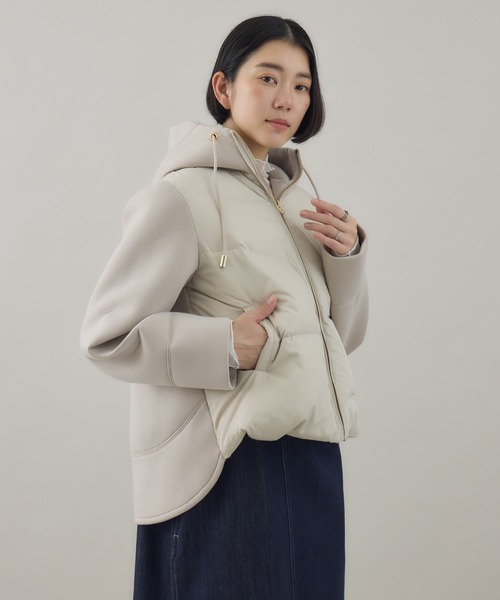 セール】33℃ ボンディング切替ダウンブルゾン（ダウンジャケット
