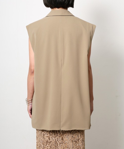 Floran(フローラン)の「ポリツイル バックファスナージレ(ベスト・レディース・ブラウン/ベージュ/ブラック・FREE)」の6枚目の写真