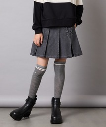 a.v.v（アーヴェヴェ）の「【大人気！追加生産/選べる素材】[110-160]レースアッププリーツスカパン（その他パンツ）」