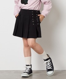 a.v.v（アーヴェヴェ）の「【大人気！追加生産/選べる素材】[110-160]レースアッププリーツスカパン（その他パンツ）」