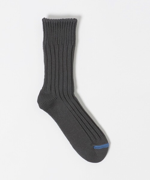 UNITED ARROWS（ユナイテッドアローズ）の「＜ROTOTO＞チャンキーリブ クルーソックス（ソックス/靴下・メンズ・ライトグレー/ダークグレー・M）」の2枚目の写真