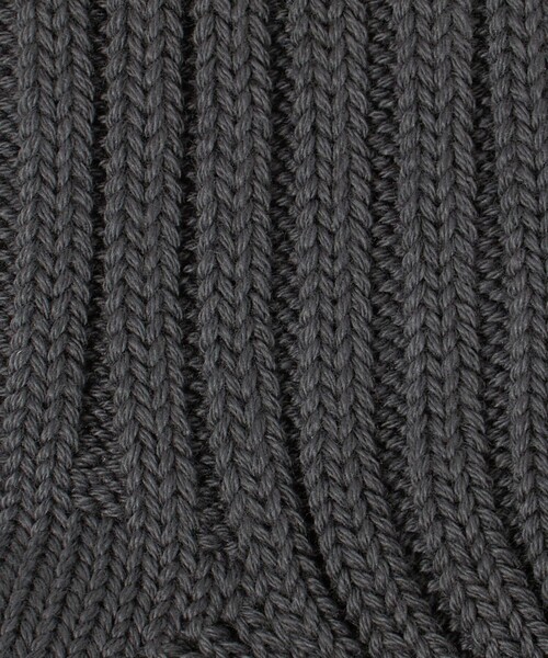 UNITED ARROWS（ユナイテッドアローズ）の「＜ROTOTO＞チャンキーリブ クルーソックス（ソックス/靴下・メンズ・ライトグレー/ダークグレー・M）」の5枚目の写真