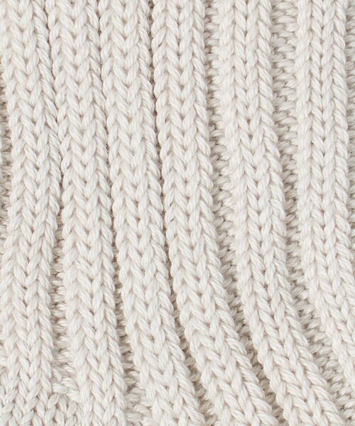 UNITED ARROWS（ユナイテッドアローズ）の「＜ROTOTO＞チャンキーリブ クルーソックス（ソックス/靴下・メンズ・ライトグレー/ダークグレー・M）」の8枚目の写真