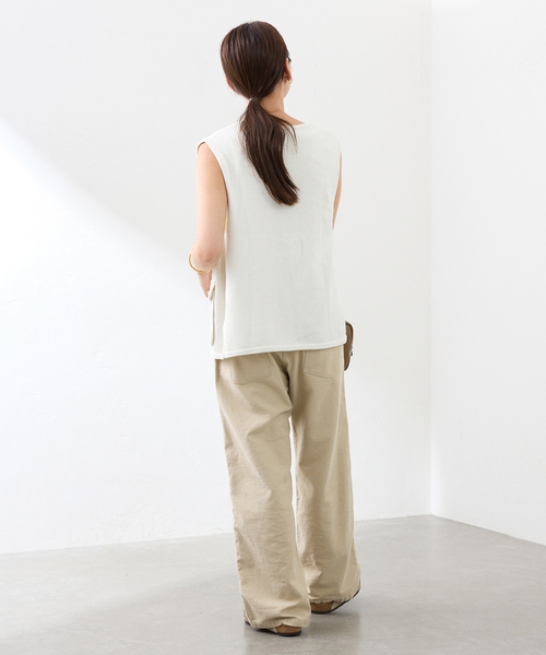 FRAMeWORK（フレームワーク）の「メタルボタンベスト（ベスト・レディース・ホワイト/ネイビー・FREE）」の4枚目の写真