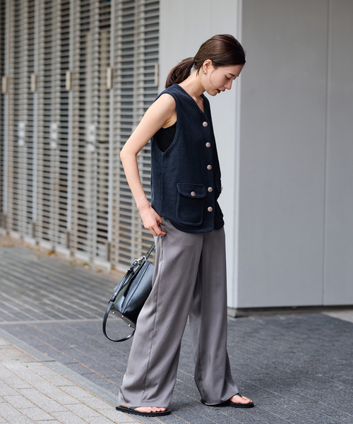 FRAMeWORK（フレームワーク）の「メタルボタンベスト（ベスト・レディース・ホワイト/ネイビー・FREE）」の12枚目の写真