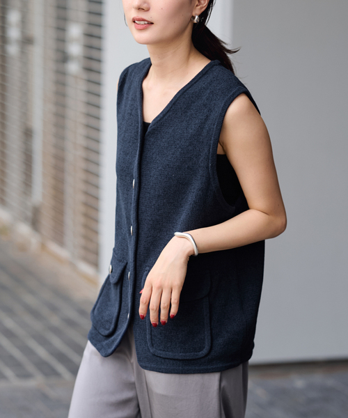 セール】メタルボタンベスト（ベスト）｜FRAMeWORK（フレームワーク