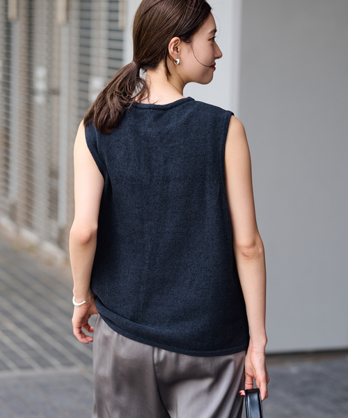 FRAMeWORK（フレームワーク）の「メタルボタンベスト（ベスト・レディース・ホワイト/ネイビー・FREE）」の17枚目の写真