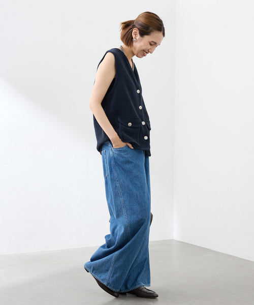 FRAMeWORK（フレームワーク）の「メタルボタンベスト（ベスト・レディース・ホワイト/ネイビー・FREE）」の19枚目の写真