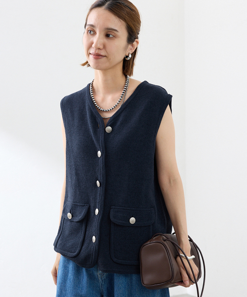 セール】メタルボタンベスト（ベスト）｜FRAMeWORK（フレームワーク