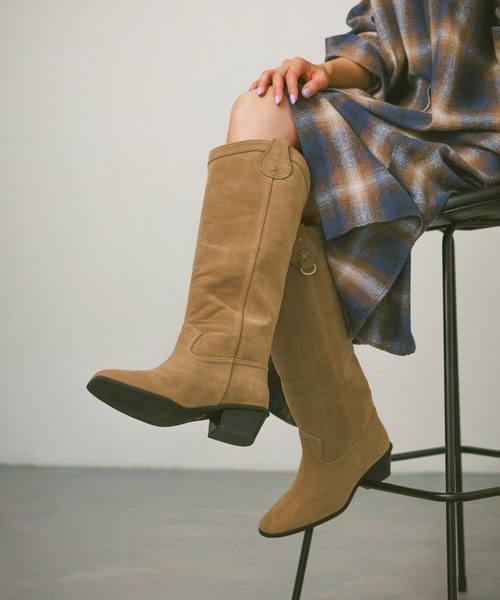 ウエスタンブーツ風 ウエスタン風ロングブーツ（ブーツ）｜BAYFLOW（ベイフロー）の