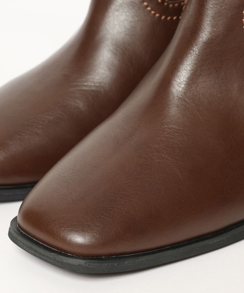 BAYFLOW（ベイフロー）の「ウエスタン風ロングブーツ（ブーツ・レディース・ブラウン/ベージュ・MEDIUM/LARGE）」の10枚目の写真