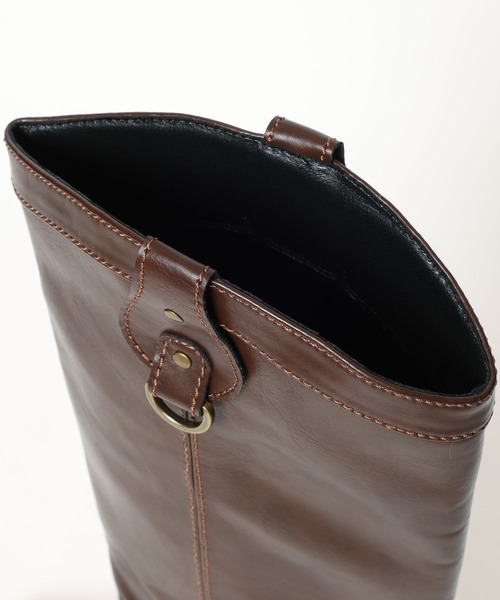 BAYFLOW（ベイフロー）の「ウエスタン風ロングブーツ（ブーツ・レディース・ブラウン/ベージュ・MEDIUM/LARGE）」の17枚目の写真