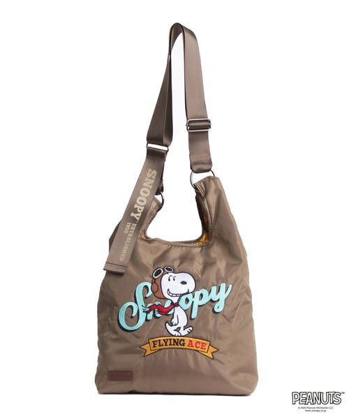 OUTDOOR PRODUCTS(アウトドアプロダクツ)の「2Wayショルダー ポリエステル PEANUTSコレクション スヌーピー(ショルダーバッグ・レディース・ネイビー/ブラック/ブラウン系その他/ライトグレー・FREE)」の3枚目の写真