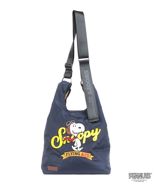 OUTDOOR PRODUCTS(アウトドアプロダクツ)の「2Wayショルダー ポリエステル PEANUTSコレクション スヌーピー(ショルダーバッグ・レディース・ネイビー/ブラック/ブラウン系その他/ライトグレー・FREE)」の4枚目の写真