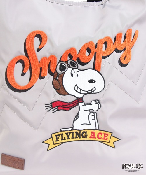 OUTDOOR PRODUCTS(アウトドアプロダクツ)の「2Wayショルダー ポリエステル PEANUTSコレクション スヌーピー(ショルダーバッグ・レディース・ネイビー/ブラック/ブラウン系その他/ライトグレー・FREE)」の8枚目の写真