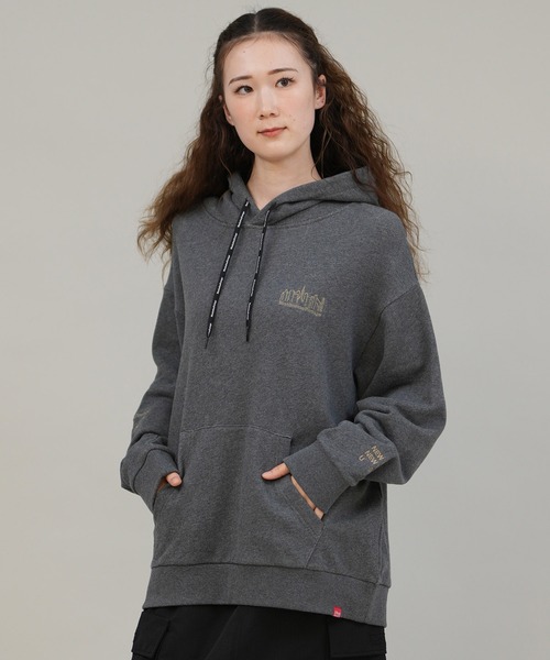 Manhattan Portage(マンハッタンポーテージ)の「Manhattan Portage/マンハッタンポーテージ パーカー MP-M599(パーカー・レディース・ブラック/ヘザーグレー/ヘザーチャコール/ピンク・S/M/L)」の1枚目の写真