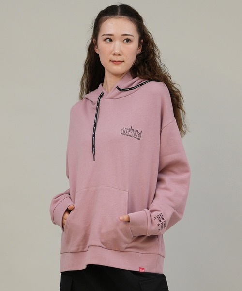 Manhattan Portage(マンハッタンポーテージ)の「Manhattan Portage/マンハッタンポーテージ パーカー MP-M599(パーカー・レディース・ブラック/ヘザーグレー/ヘザーチャコール/ピンク・S/M/L)」の4枚目の写真