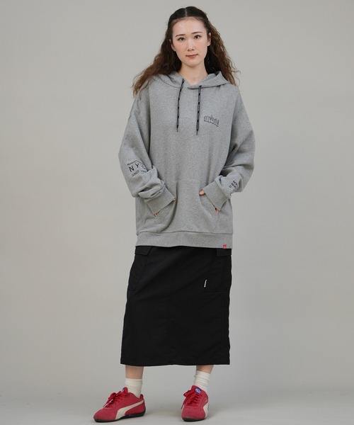 Manhattan Portage(マンハッタンポーテージ)の「Manhattan Portage/マンハッタンポーテージ パーカー MP-M599(パーカー・レディース・ブラック/ヘザーグレー/ヘザーチャコール/ピンク・S/M/L)」の11枚目の写真