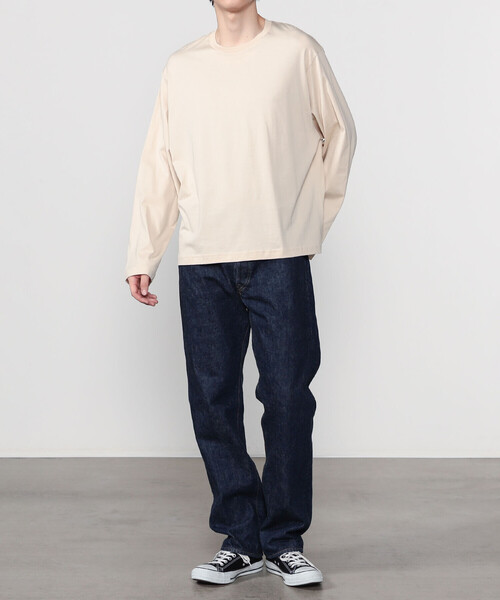 handvaerk（ハンドバーク）の「handvaerk | コットン クルーネック長袖Tシャツ MEN（Tシャツ/カットソー・メンズ・ブラック/グレー系その他/ホワイト/グレー系その他2/オートミール/ダークグレー・M/S/L/XL）」の18枚目の写真