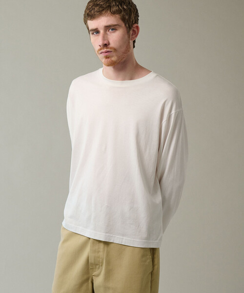 handvaerk（ハンドバーク）の「handvaerk | コットン クルーネック長袖Tシャツ MEN（Tシャツ/カットソー・メンズ・ブラック/グレー系その他/ホワイト/グレー系その他2/オートミール/ダークグレー・M/S/L/XL）」の19枚目の写真