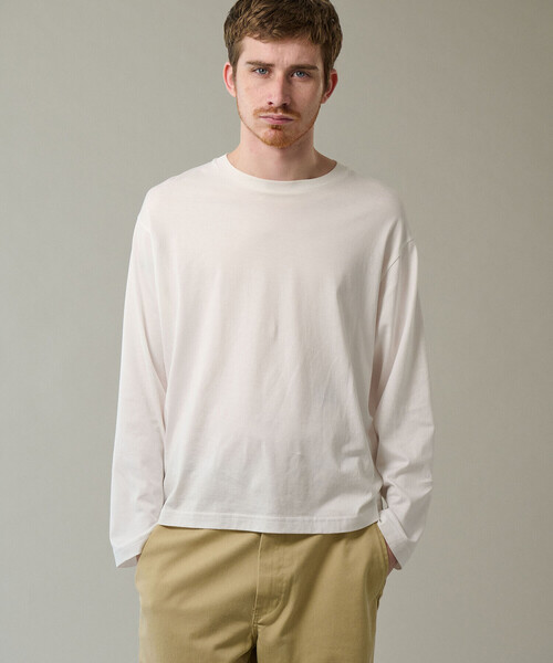 handvaerk（ハンドバーク）の「handvaerk | コットン クルーネック長袖Tシャツ MEN（Tシャツ/カットソー・メンズ・ブラック/グレー系その他/ホワイト/グレー系その他2/オートミール/ダークグレー・M/S/L/XL）」の20枚目の写真