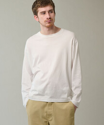 handvaerk（ハンドバーク）の「handvaerk | コットン クルーネック長袖Tシャツ MEN（Tシャツ/カットソー・メンズ）」