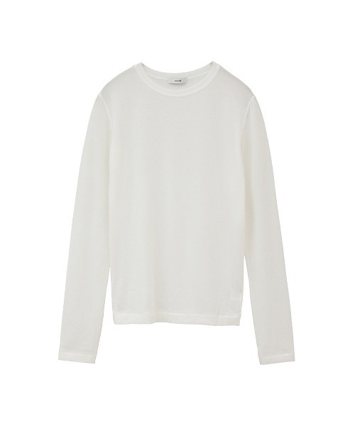 CLANE（クラネ）の「COMFORTABLE CREW NECK TOPS（Tシャツ/カットソー・レディース・ブラック/ホワイト/グレー・1/2）」の19枚目の写真