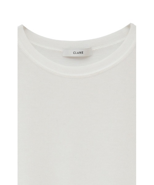 CLANE（クラネ）の「COMFORTABLE CREW NECK TOPS（Tシャツ/カットソー・レディース・ブラック/ホワイト/グレー・1/2）」の21枚目の写真