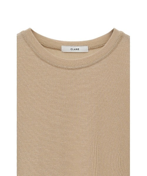 CLANE（クラネ）の「COMFORTABLE CREW NECK TOPS（Tシャツ/カットソー・レディース・ブラック/ホワイト/グレー・1/2）」の10枚目の写真
