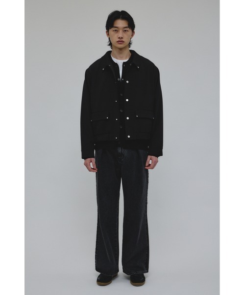 STYLEMIXER（スタイルミキサー）の「シャーリングヘムジャケット（その他アウター・メンズ・ブラック/グレー・MEDIUM/LARGE）」の3枚目の写真