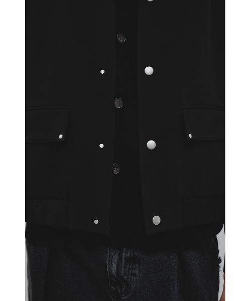 STYLEMIXER（スタイルミキサー）の「シャーリングヘムジャケット（その他アウター・メンズ・ブラック/グレー・MEDIUM/LARGE）」の11枚目の写真