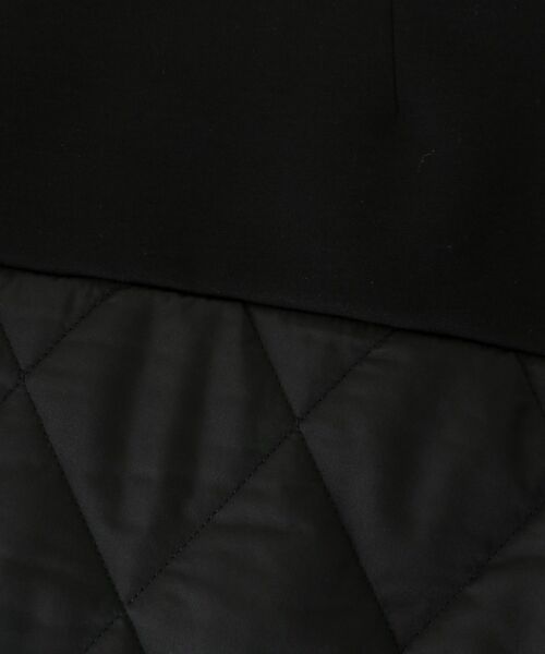 le.coeur blanc（ルクールブラン）の「ダンボール×キルトノーカラーコクーンブルゾン（ブルゾン・レディース・ブラック/グレイッシュベージュ・38）」の3枚目の写真