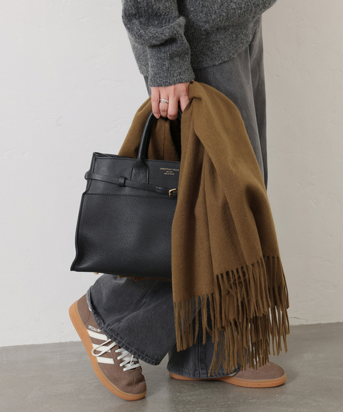 JOURNAL STANDARD(ジャーナルスタンダード)の「《WEB限定追加2》Cashmere ストール(ストール/ショール・レディース・ブラウン系その他/ライトブルー/ウッド・FREE)」の2枚目の写真