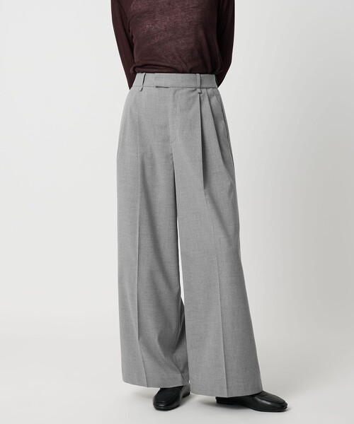 CITEN(シテン)の「<CITEN>キャリーマン2タックワイドスラックス(スラックス・レディース・ダークグレー/ライトグレー/ブラック・S/M)」の2枚目の写真