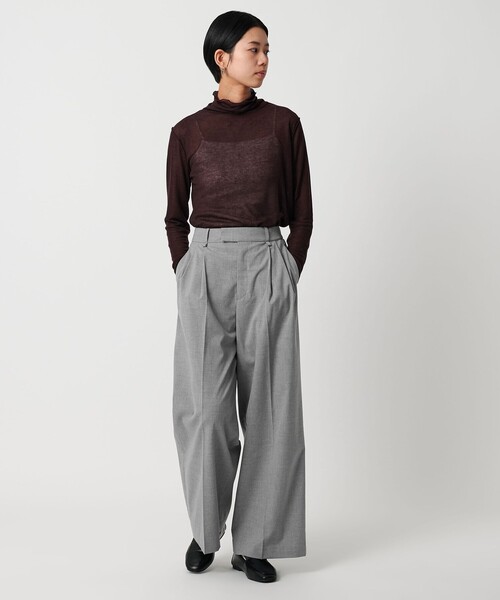 CITEN(シテン)の「<CITEN>キャリーマン2タックワイドスラックス(スラックス・レディース・ダークグレー/ライトグレー/ブラック・S/M)」の11枚目の写真