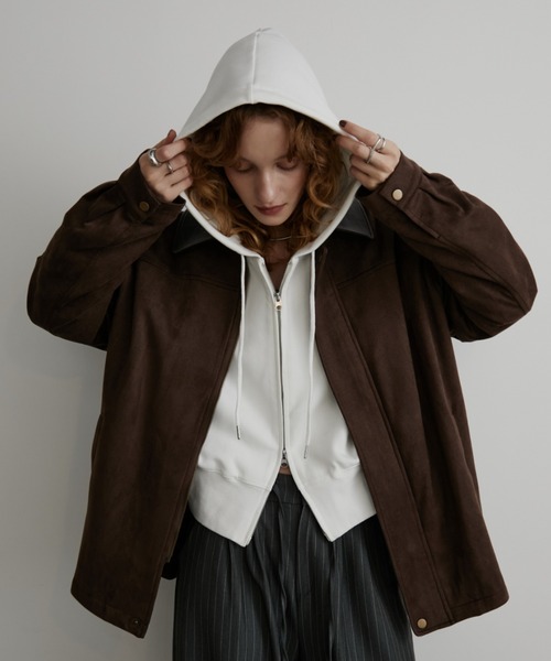 Aunt Marie's(アントマリーズ)の「クロップドZIPフーディ/パーカー(パーカー・レディース・ブラック/グレー/ホワイト・FREE)」の1枚目の写真