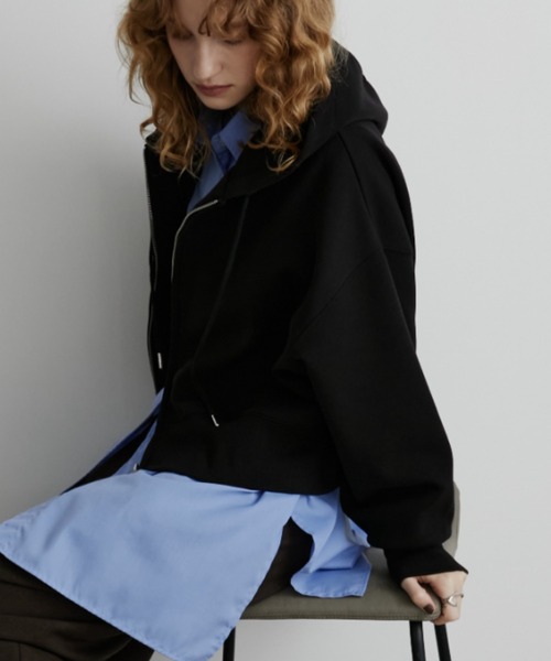 Aunt Marie's(アントマリーズ)の「クロップドZIPフーディ/パーカー(パーカー・レディース・ブラック/グレー/ホワイト・FREE)」の18枚目の写真