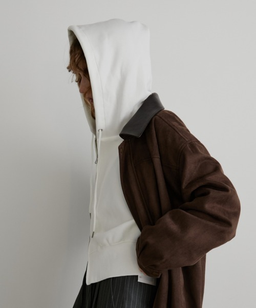 Aunt Marie's(アントマリーズ)の「クロップドZIPフーディ/パーカー(パーカー・レディース・ブラック/グレー/ホワイト・FREE)」の12枚目の写真