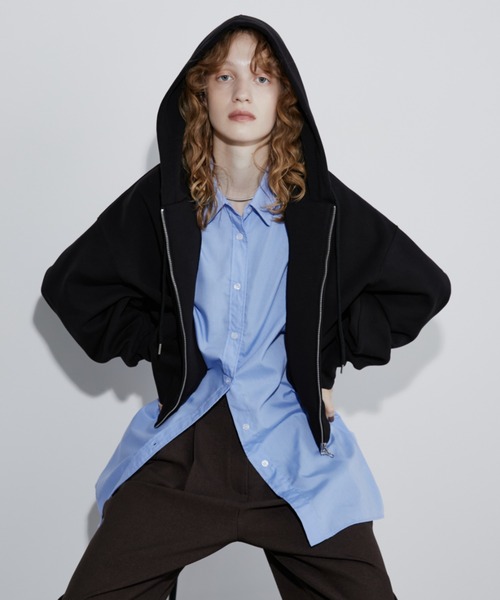 Aunt Marie's(アントマリーズ)の「クロップドZIPフーディ/パーカー(パーカー・レディース・ブラック/グレー/ホワイト・FREE)」の22枚目の写真