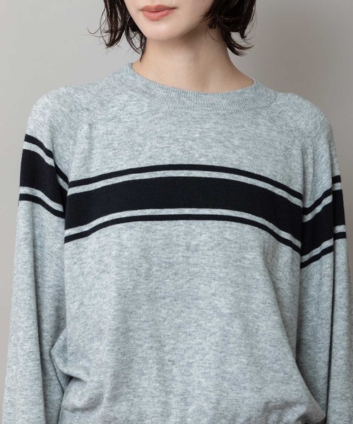 Munich（ミューニック）の「12GG天竺編みソフトニットラインプルオーバー（ニット/セーター・レディース・ベージュ/グレー/ブラック・FREE）」の16枚目の写真