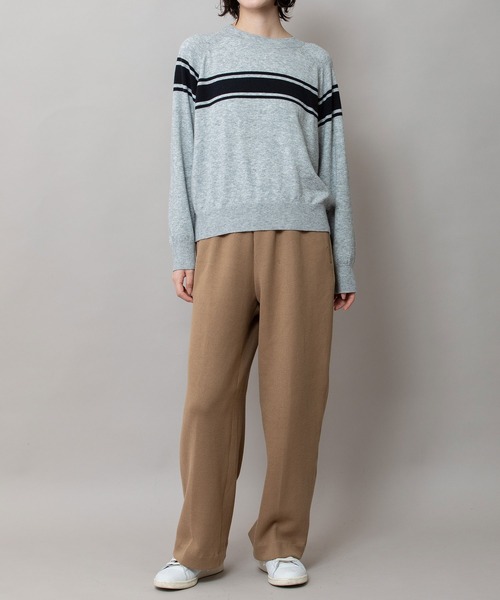 Munich（ミューニック）の「12GG天竺編みソフトニットラインプルオーバー（ニット/セーター・レディース・ベージュ/グレー/ブラック・FREE）」の15枚目の写真