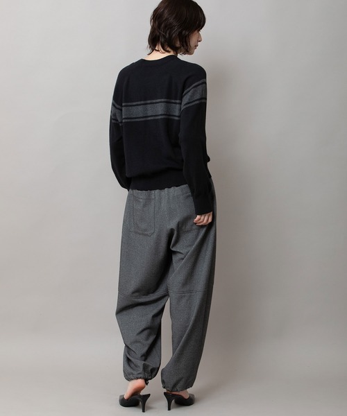 Munich（ミューニック）の「12GG天竺編みソフトニットラインプルオーバー（ニット/セーター・レディース・ベージュ/グレー/ブラック・FREE）」の22枚目の写真