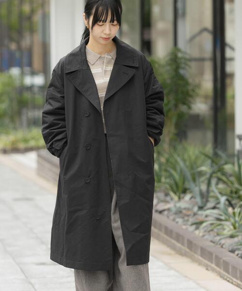 撥水中綿ステンカラーコート（ステンカラーコート）｜EKAL（エカル）の