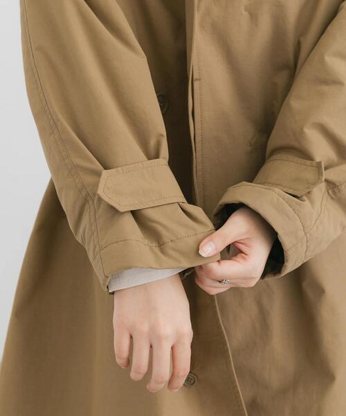 EKAL（エカル）の「撥水中綿ステンカラーコート（ステンカラーコート・レディース・ベージュ系その他/ブラック・ONE）」の19枚目の写真