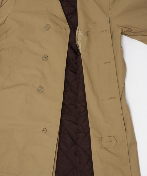 セール】撥水中綿ステンカラーコート（ステンカラーコート）｜EKAL