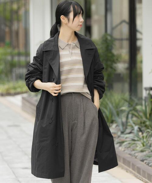 撥水中綿ステンカラーコート（ステンカラーコート）｜EKAL（エカル）の
