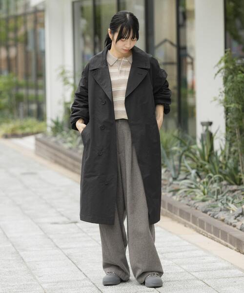 撥水中綿ステンカラーコート（ステンカラーコート）｜EKAL（エカル）の