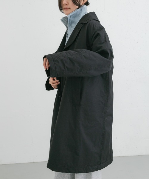撥水中綿ステンカラーコート（ステンカラーコート）｜EKAL