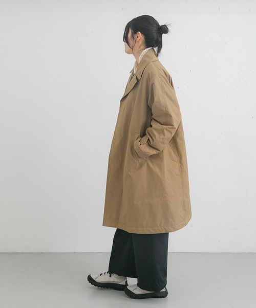 定価15万円　hevo 中綿コート　ステンカラーコート 新品未使用品56サイズ Sorona(R) 中綿 ステンカラーコート 24AW｜ビーミングライフ