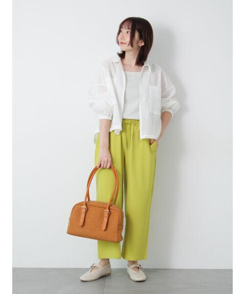 Te chichi TERRASSE（テチチテラス）の「シアーチェックジップブルゾン（ブルゾン・レディース・ブラック/オフホワイト・F）」の3枚目の写真